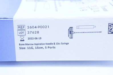 K2M 2604-90021 Bone Marrow Aspiration Ndle & 10cc Syringe 11G x 15cm, 5 Ports